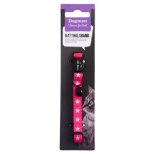 Katthalsband Med Reflex Star Rosa 18-30x1cm