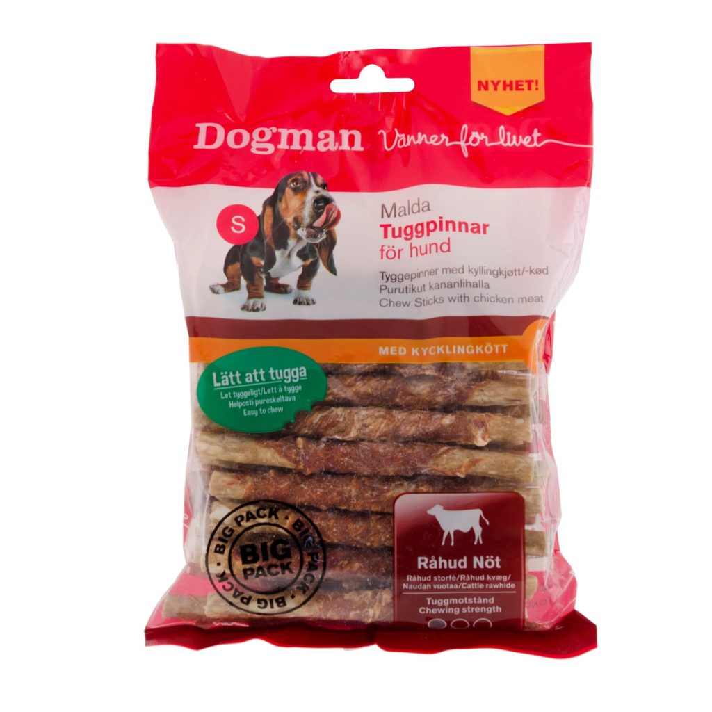 Malda Tuggpinnar Med Kyckling Dogman 30-pack 12,5cm 365gr
