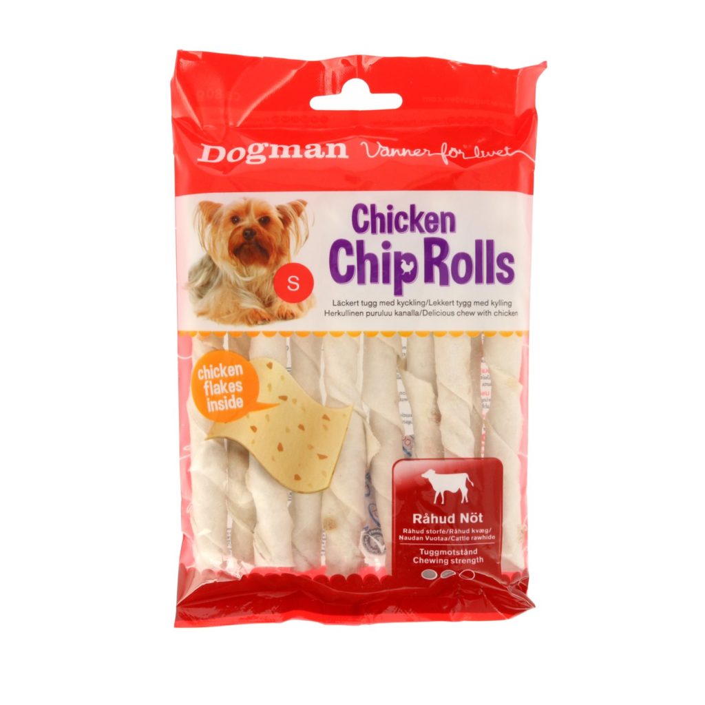 Chicken Chip Rolls Dogman 10-pack 12,5cm 80gr