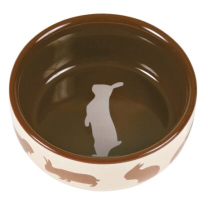4260733 keramikskal staende kanin 250ml 10cm brun wpp1617874203398