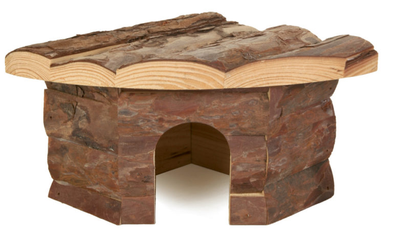 Hamsterhus I Trä Hörn Jesper 22x15x10,5cm