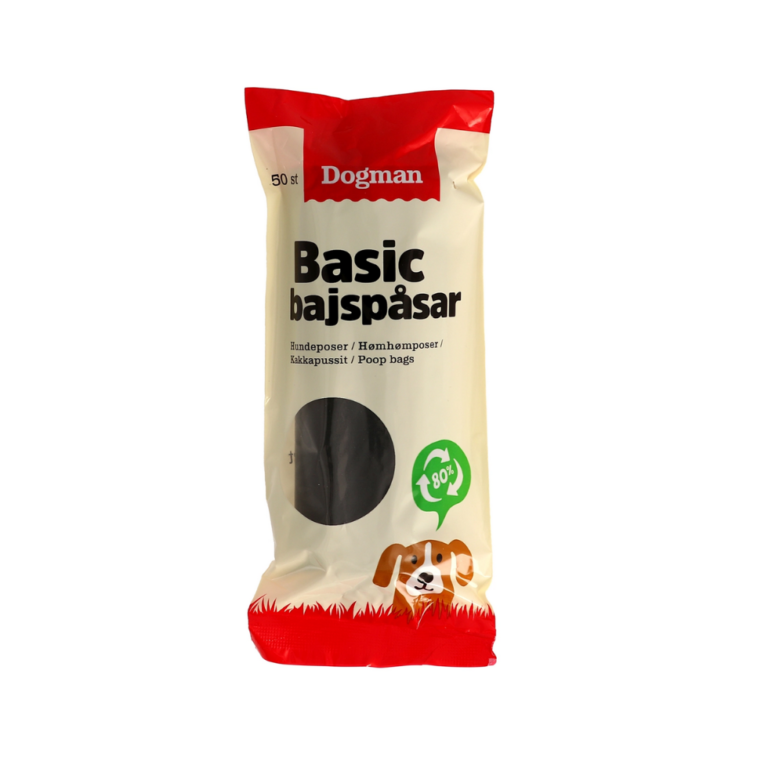 Bajspåsar Basic Dogman Svarta 50-pack