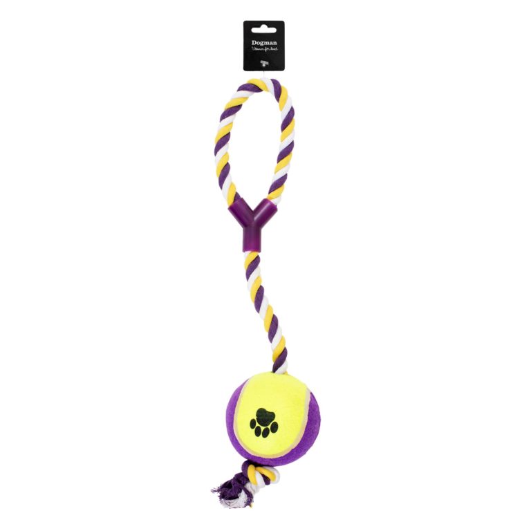 Tennisboll På Rep Lila/gul XL 53x9x9cm