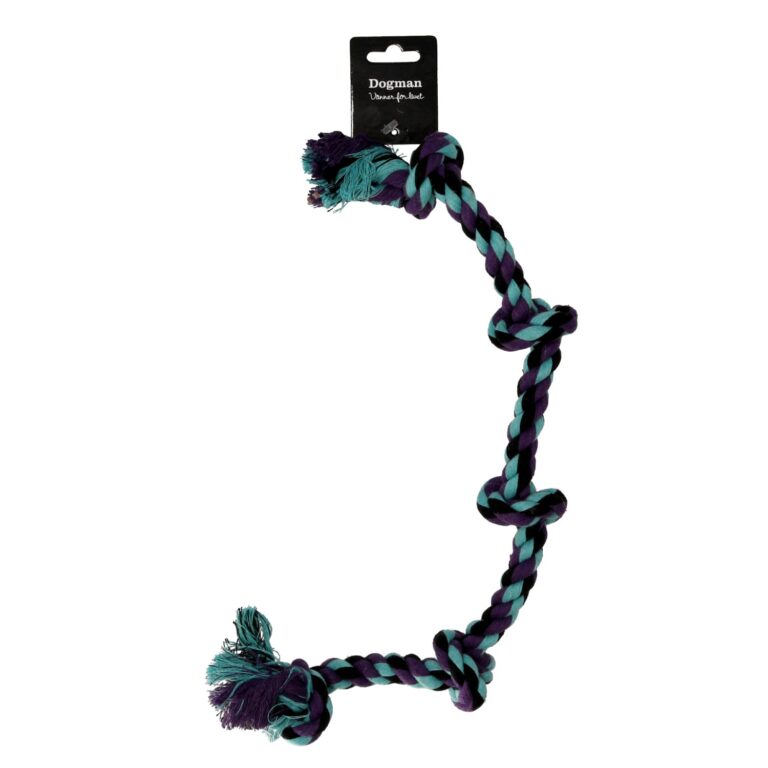 Flosstugg / Repleksak Med 4 Knutar XL 59cm