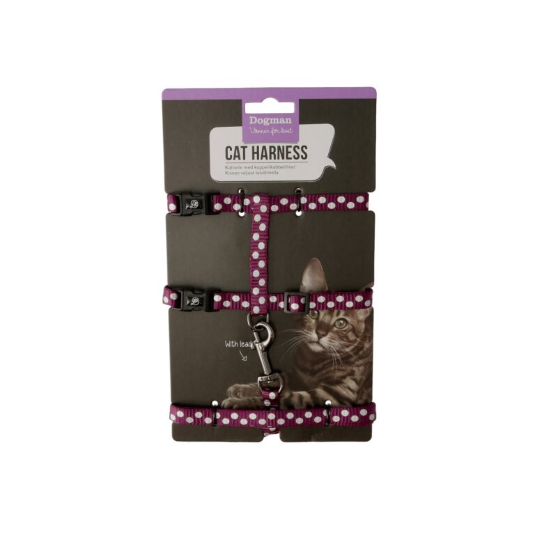 Dogman Kattsele-set Dot Lila