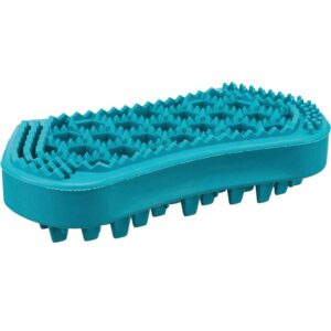 Massageborste Grov Naturgummi Turkos