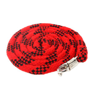 Grimskaft Rundflätad Acryl Röd/Svart