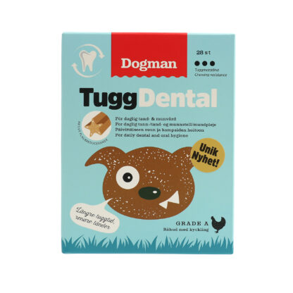 10320252 dogman tugg dental kyckling 28 pack 12.5cm 280gr