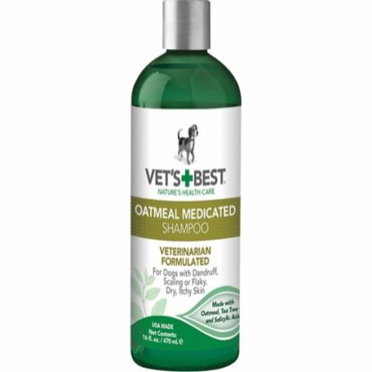 4103447 vets best oatmeal medicated schampo 470ml