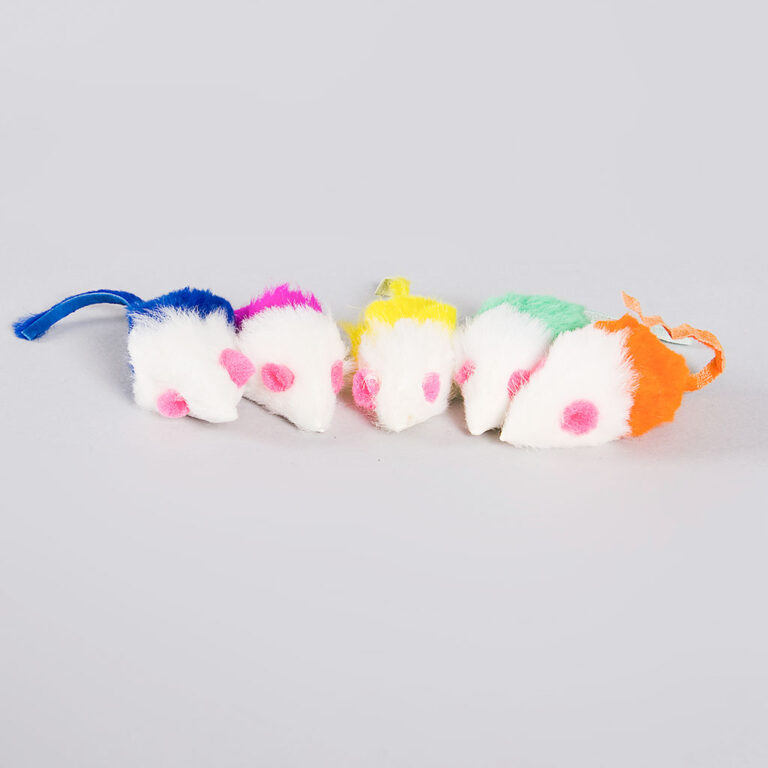 Kattleksak Pälsmöss Globus 5-Pack