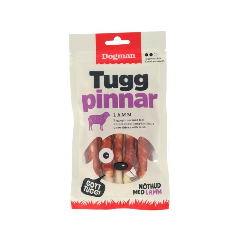 Tuggpinnar Med Lamm Dogman 5-pack VIta S 12,5cm
