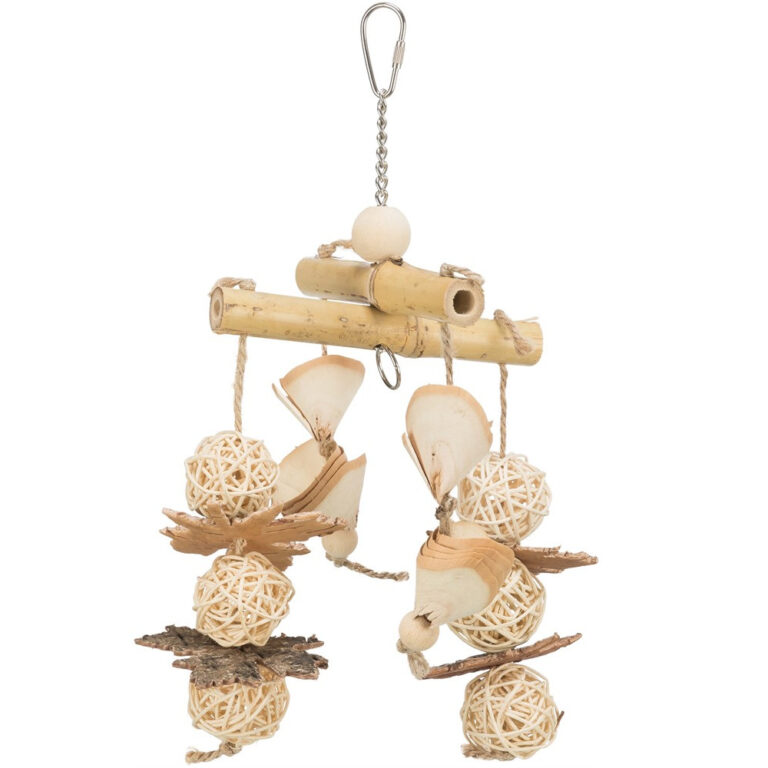 Fågelleksak Hängande Bambu / Rotting / Trä 31cm