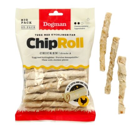103202193 dogman chicken chip roll 125 25 pack