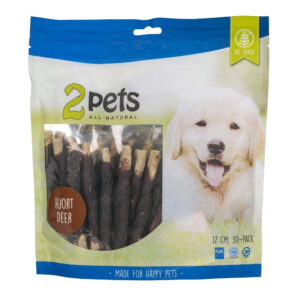 Malda Tuggpinnar Med Hjort 2-Pets 30-Pack 12cm 400gr