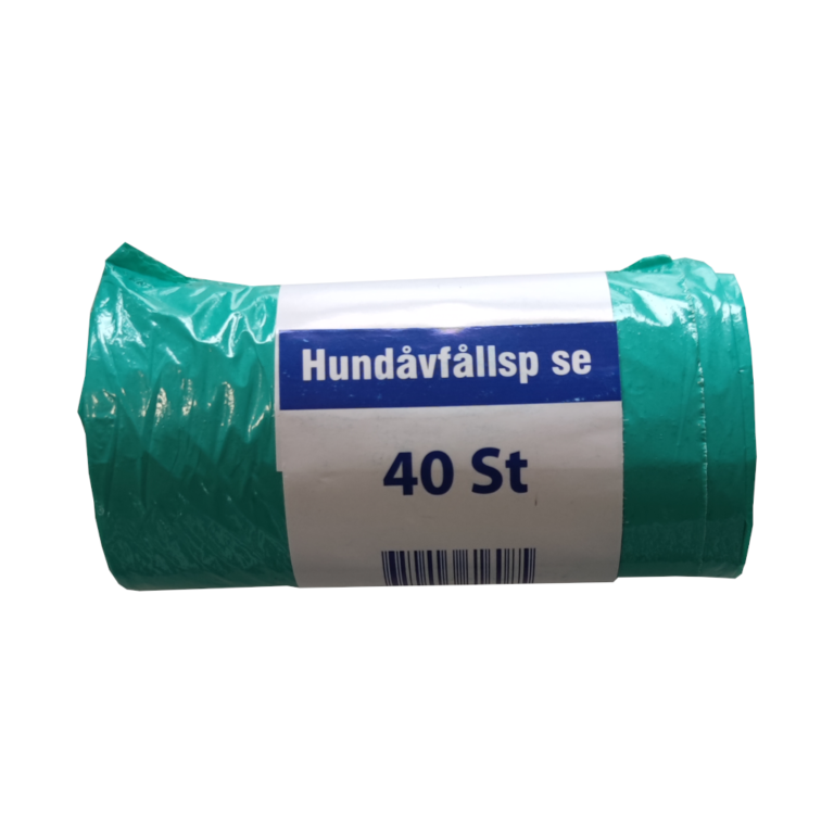 Hundbajspåsar Utan Handtag Gröna 40-Pack