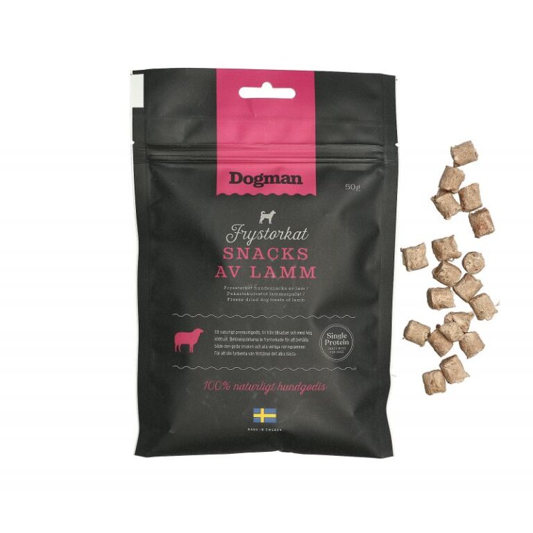 Frystorkat Snacks Av Lamm Dogman 50gr (utgått)