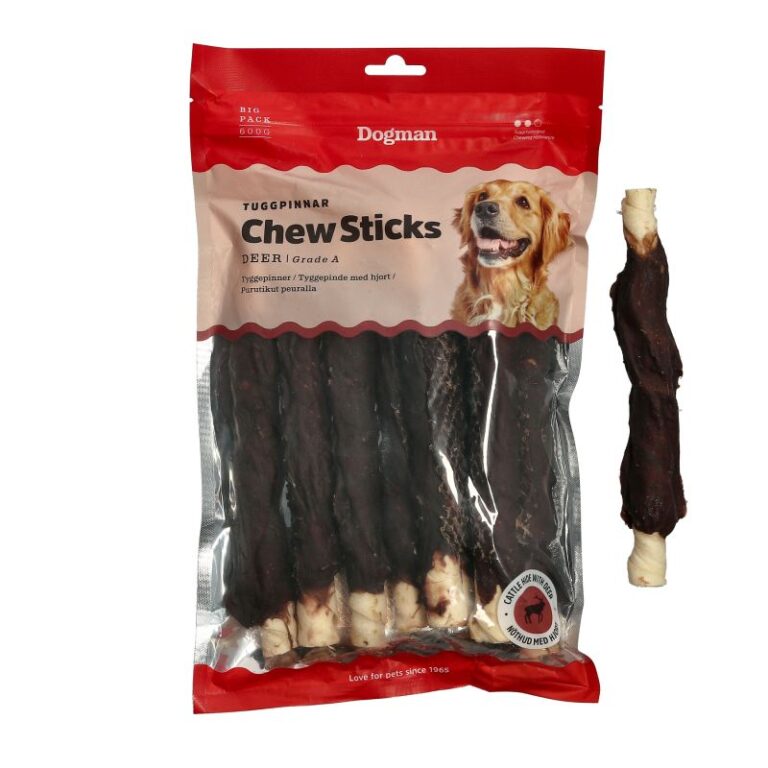 Chew Sticks Deer Dogman M 20cm 10-Pack (utgått)