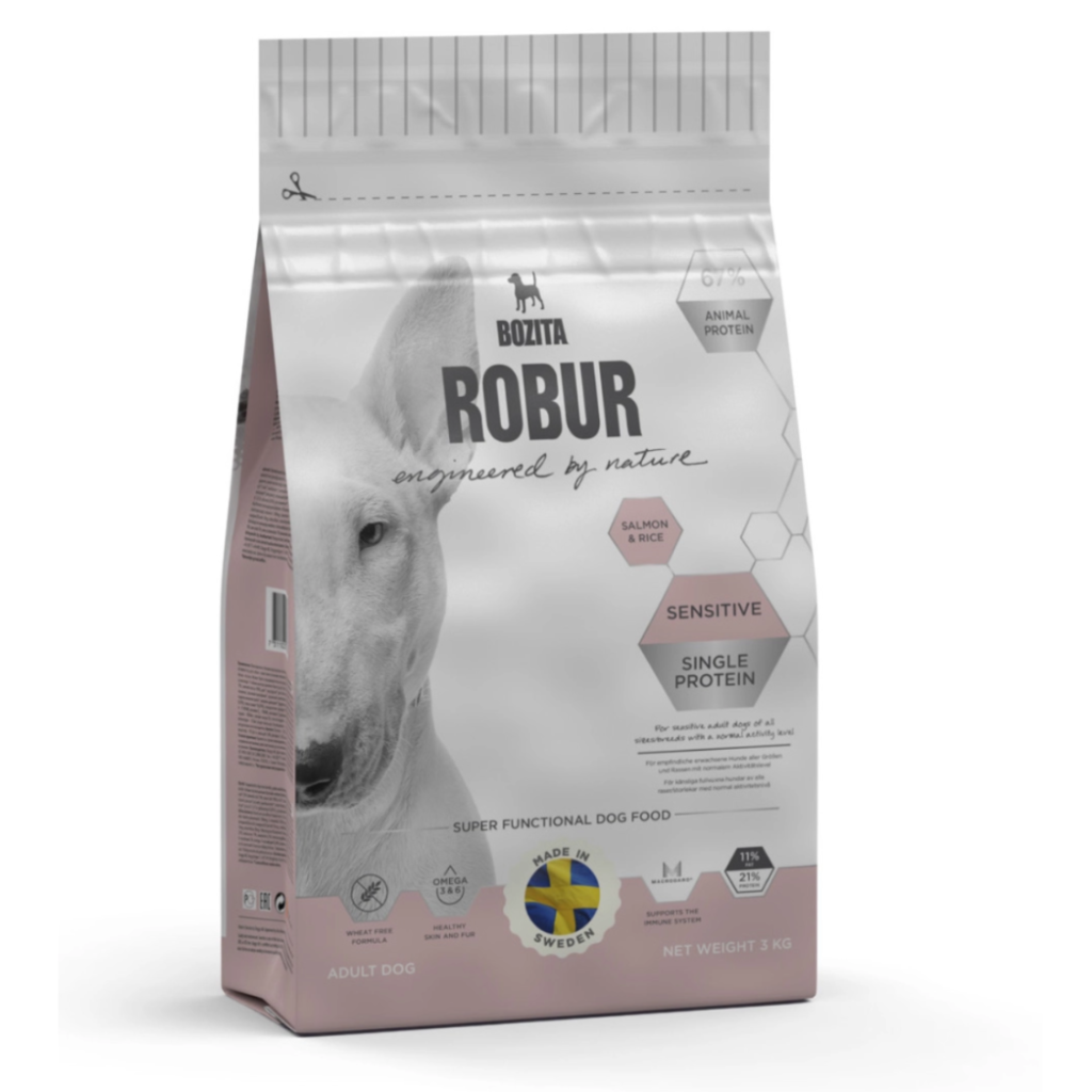 Robur Sensitive Single Protein Salmon And Rice 3kg