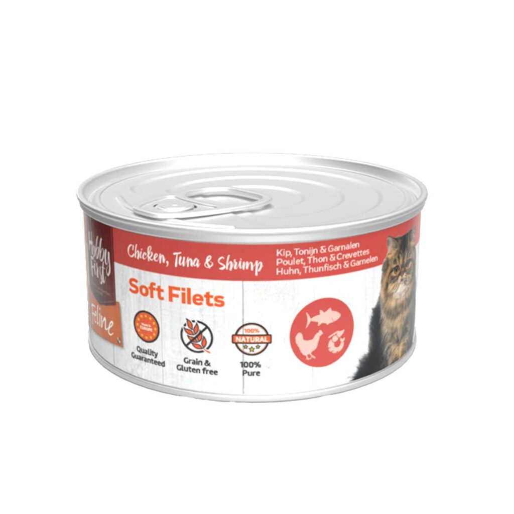 Hobby First Feline Soft Filets Chicken, Tuna & Shrimps 70gr