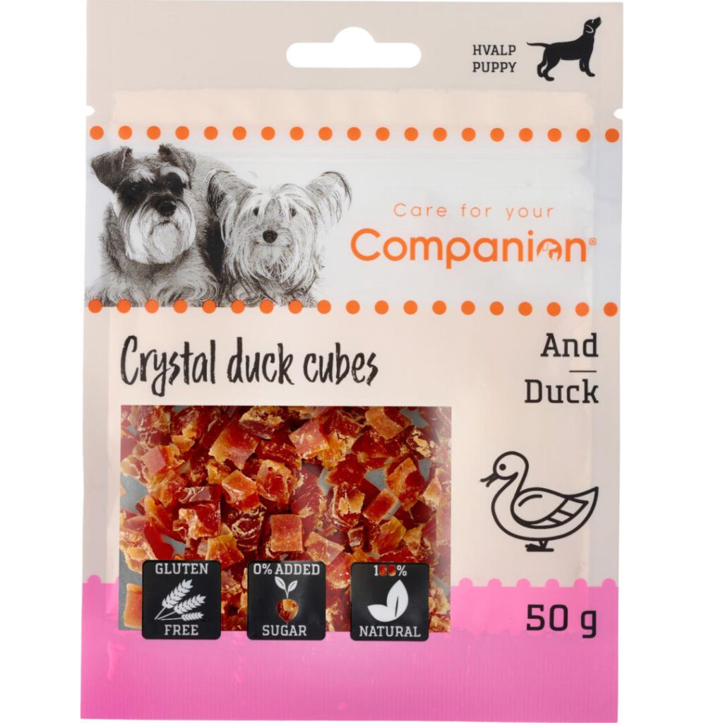 Companion Valpgodis Kuber Med Anka 50gr
