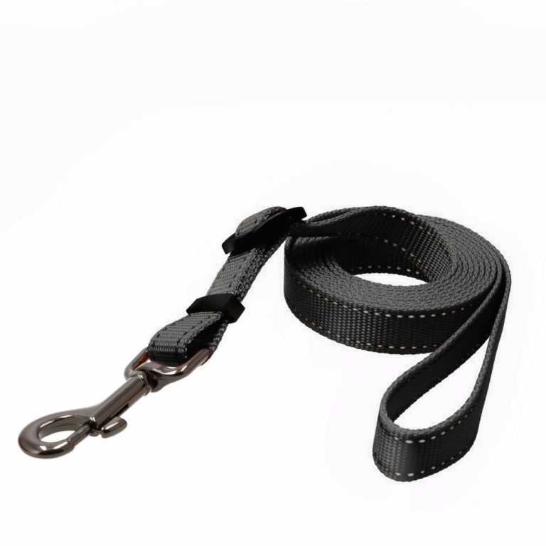 Koppel Justerbart Med Reflex Iris Svart 2x120-200cm