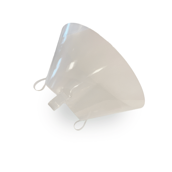 Halskrage Plast Transparent XL