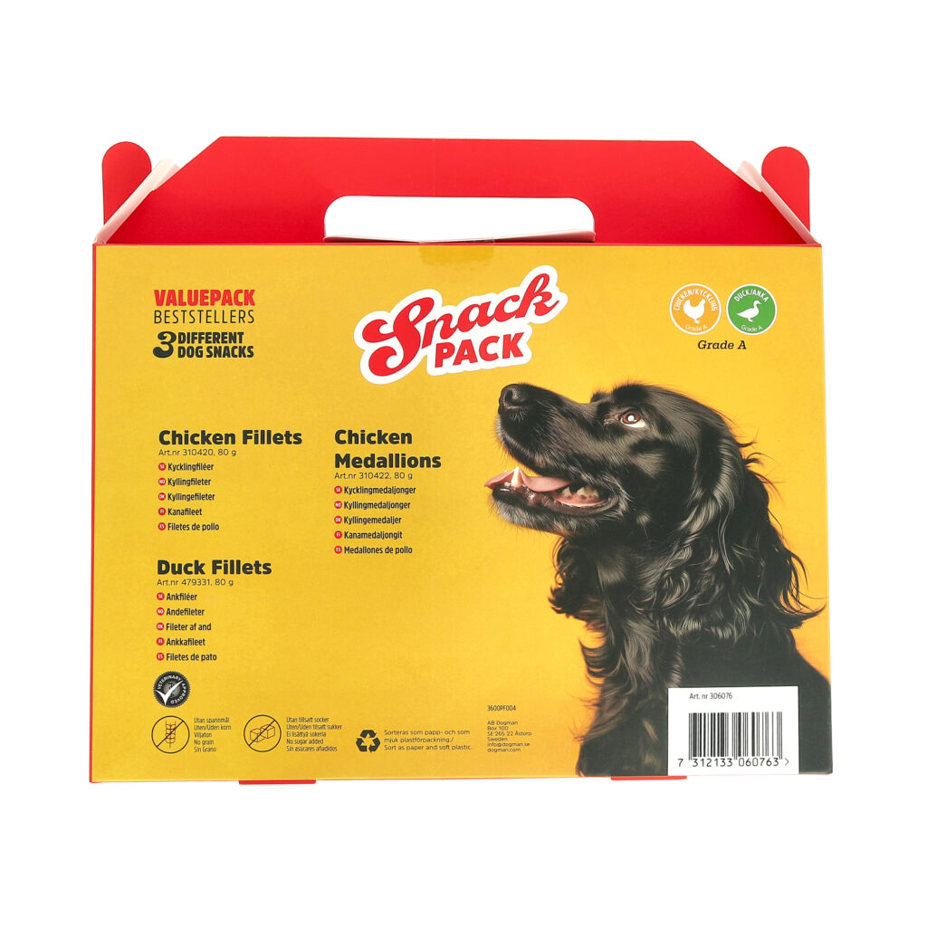 Bästa Belöningen Snackpack Dogman 3-pack
