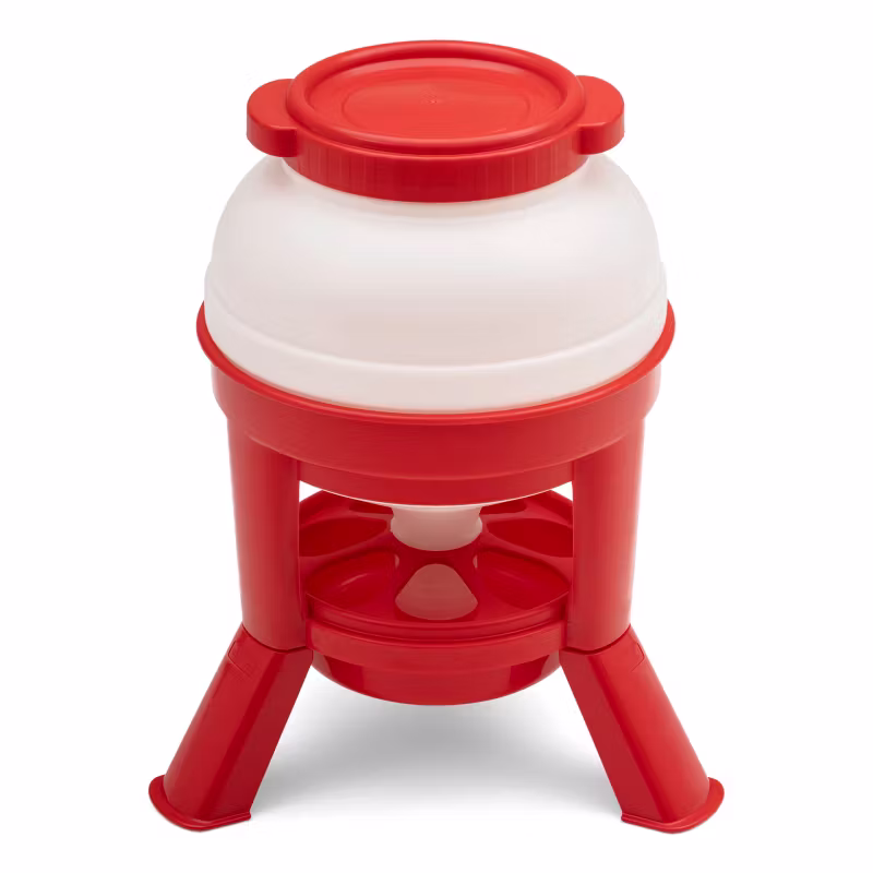 Foderautomat Med Ben Gaun Röd/Vit 20L - Bild 1