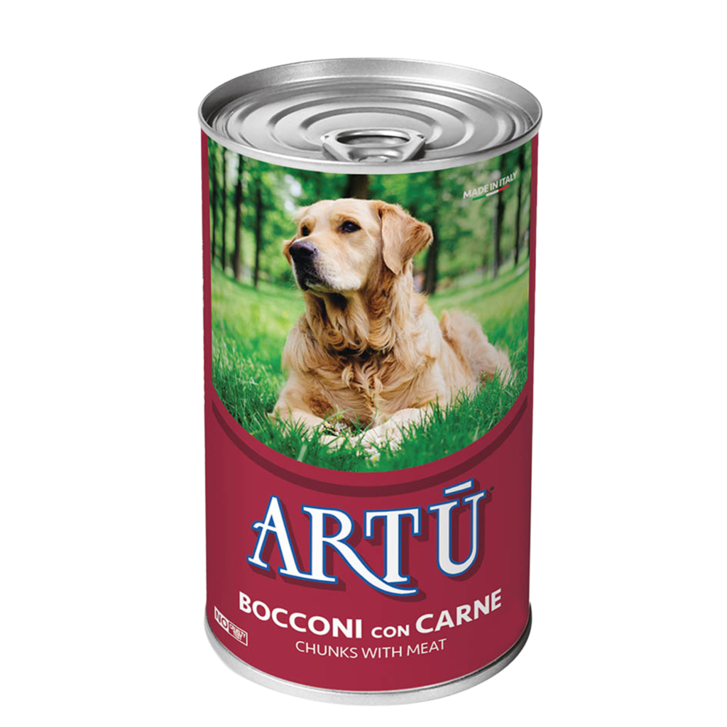 9131011 artu burkmat hund notkott Burkmat till Hund Med Nötkött Artu 415gr
