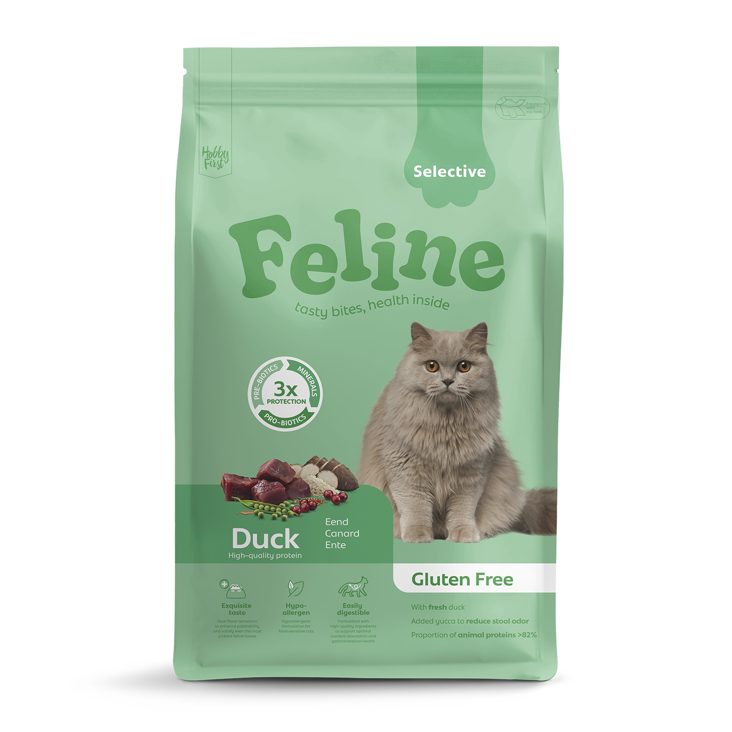 Hobby First Feline Sensitive Selective 4,5kg - Bild 1