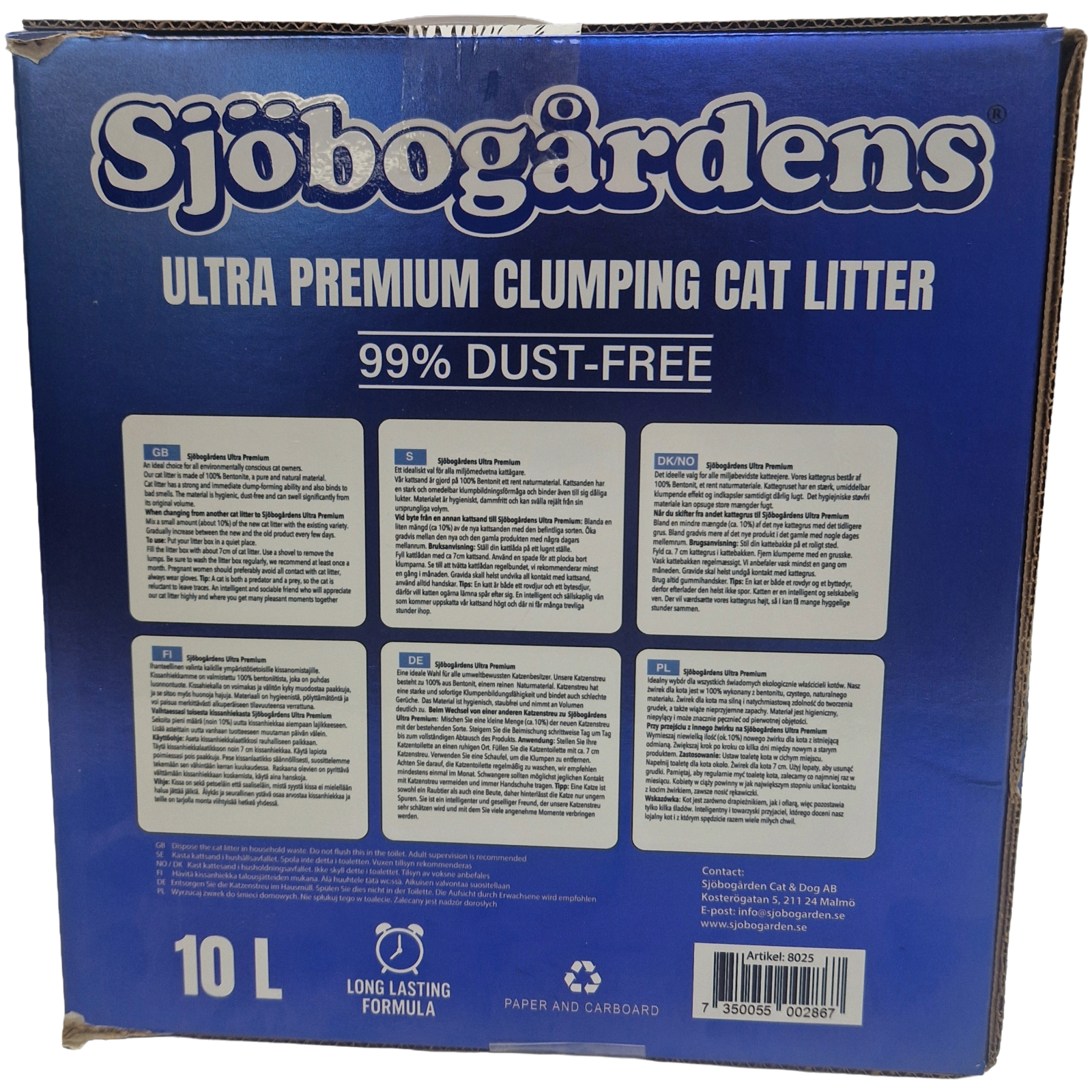 Premium Kattsand 2 in 1 Lavendel 110L - Bild 2