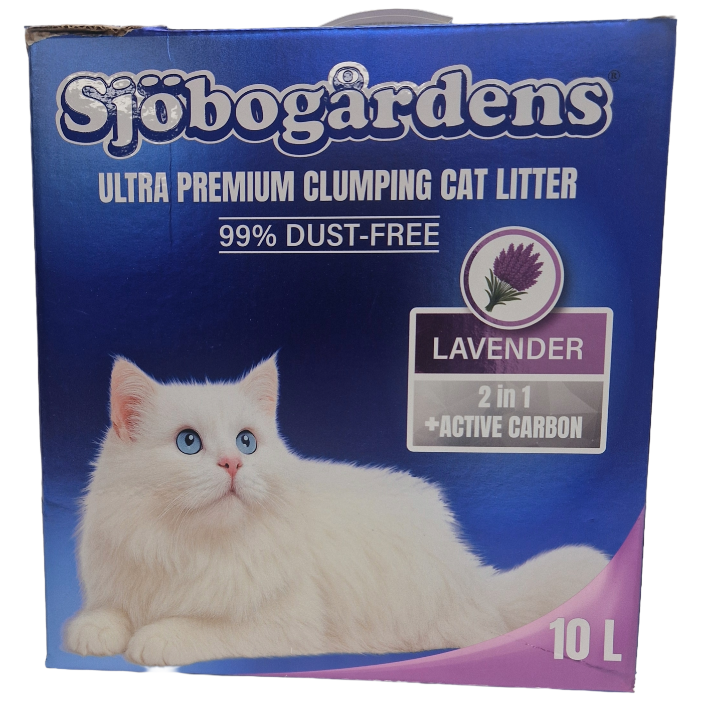 Premium Kattsand 2 in 1 Lavendel 110L - Bild 1