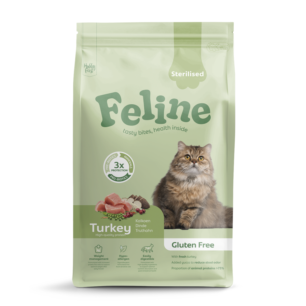 Hobby First Feline Sensitive Sterilised Turkey 4,5kg
