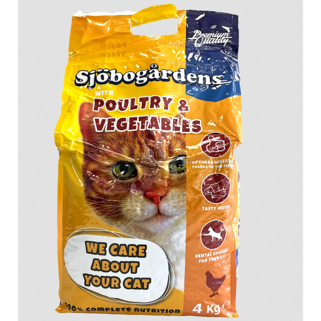 Sjöbogårdens Kattmat Fågel och Grönsaker 4kg