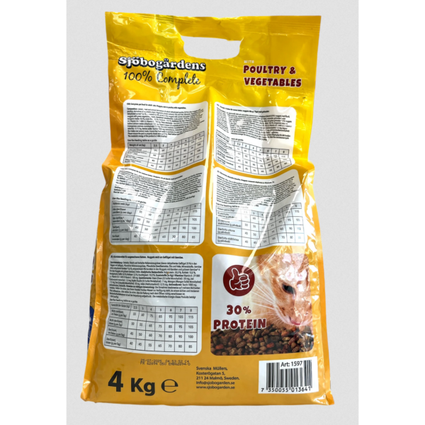Sjöbogårdens Kattmat Fågel och Grönsaker 4kg