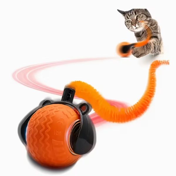Interaktiv Kattboll Självrullande Orange