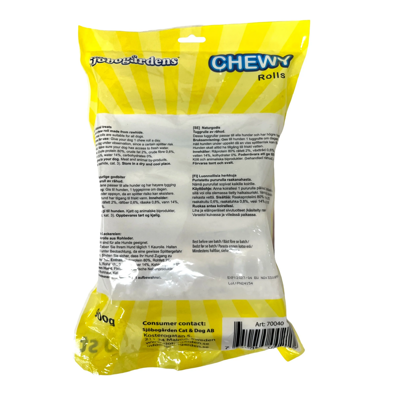 Chewy Rolls Tuggrullar Sjöbogårdens 20-pack - Bild 2