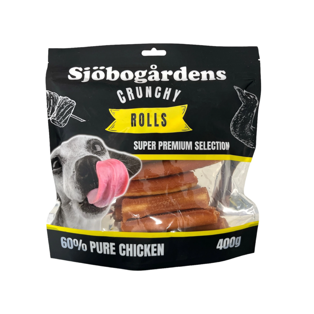 Crunchy Rolls Kyckling Super Premium Sjöbogårdens 400gr 10-pack