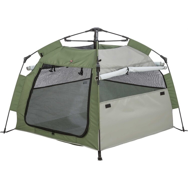 trixie popup hundtalt olivgron 6 Pop-up hundtält Trixie Olivgrön / Beige 100x80x100cm