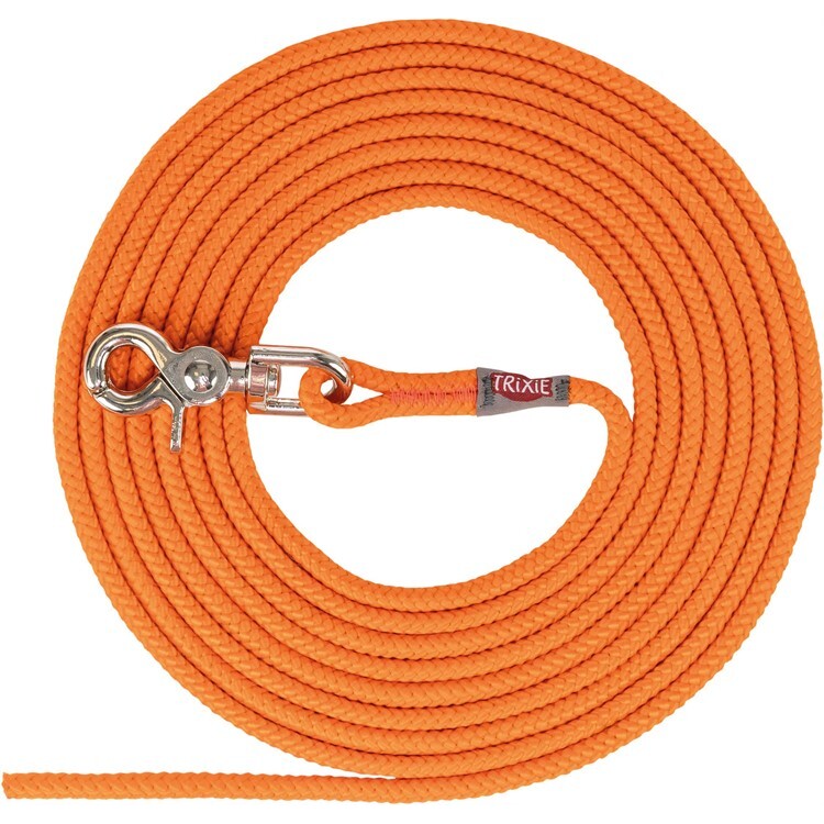 trixie sparlina snabbhake rund 5m 6mm orange Spårlina Med Snabbhake Rund Orange S-M 5m 6mm