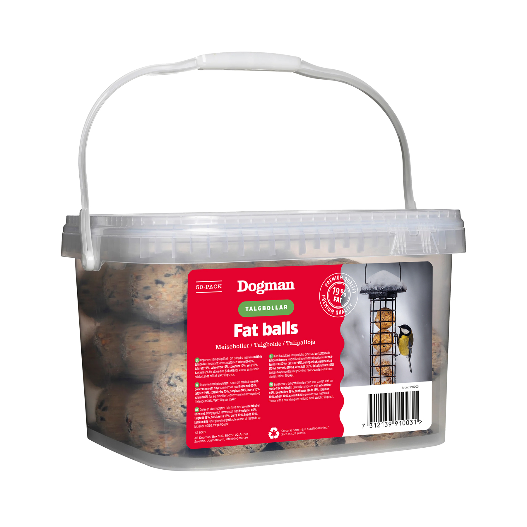 Fat Balls / Talgbollar Dogman 50-pack - Bild 1